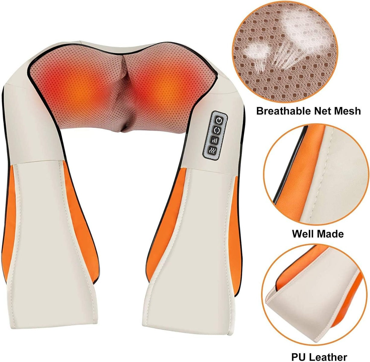 Massaggiatore Cervicale e Schiena con Funzione Shiatsu e Riscaldamento