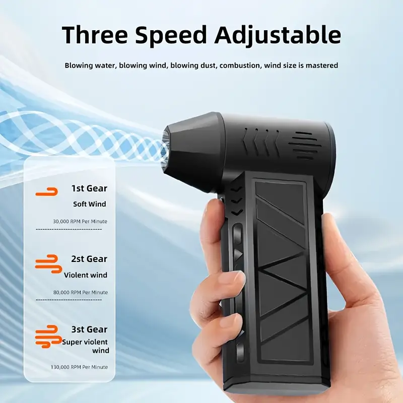 Mini Ventilatore Portatile Turbo Jet 130.000 RPM