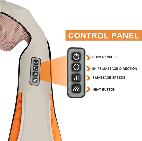 Massaggiatore Cervicale e Schiena con Funzione Shiatsu e Riscaldamento